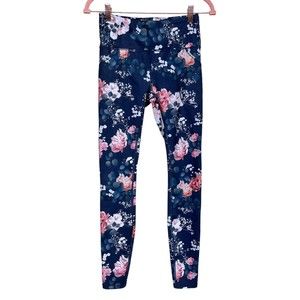 Duluth Trading Co. Athletic Leggings W/Pockets‎ Gray Floral Women’s Size XS